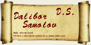 Dalibor Samolov vizit kartica